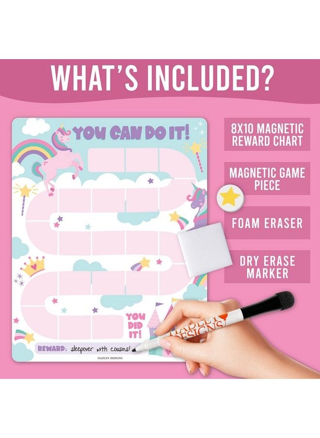 Hadley Designs - Unicorn Reward Chart For Kids Behavior Chart For Home Kids Reward Chart Magnetic Responsibility Chart For Kids Toddler Reward Chart For Toddlers 24 Years Good Behavior Chart For Kids At Home - Image 1