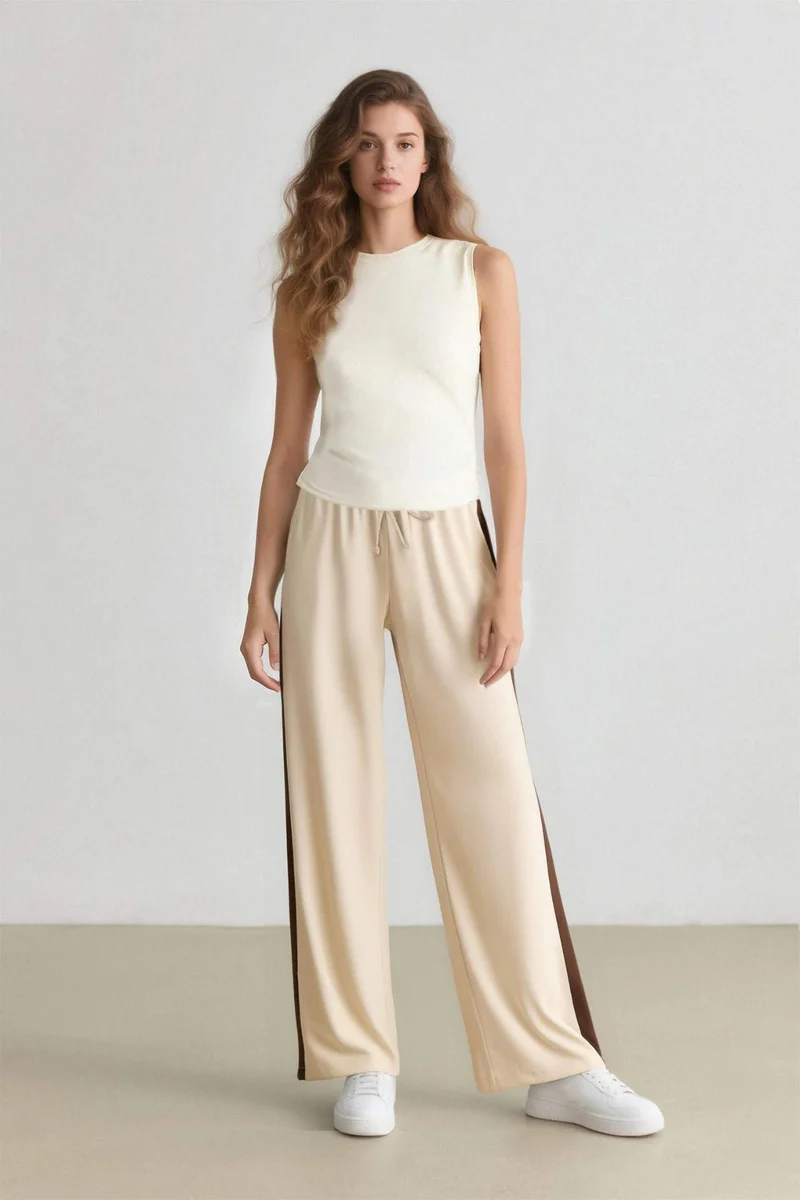 Defacto Wide Leg Normal Waist Trousers