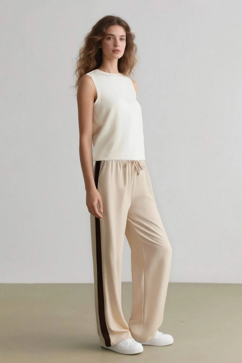 Defacto Wide Leg Normal Waist Trousers