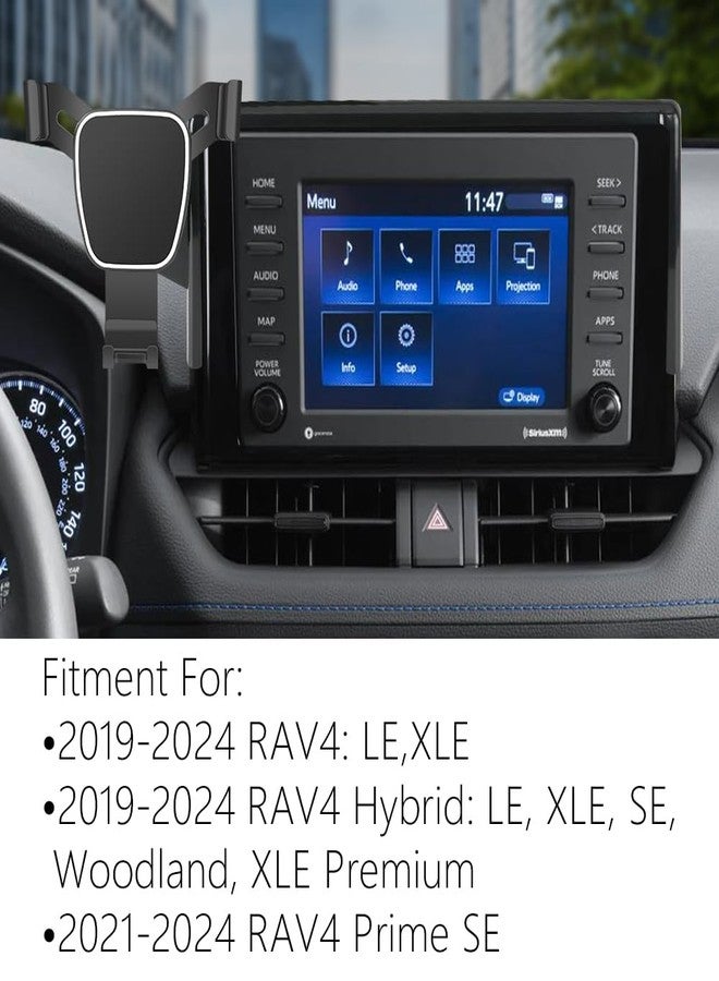 Musttrue Car Phone Holder for 2019-2025 Toyota RAV4 LX XLE, Hybrid LE SE Woodland, Prime SE Auto Accessories Navigation Bracket Interior Decoration Mobile Cell Mount Case - Image 2