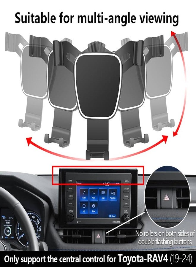 Musttrue Car Phone Holder for 2019-2025 Toyota RAV4 LX XLE, Hybrid LE SE Woodland, Prime SE Auto Accessories Navigation Bracket Interior Decoration Mobile Cell Mount Case - Image 5