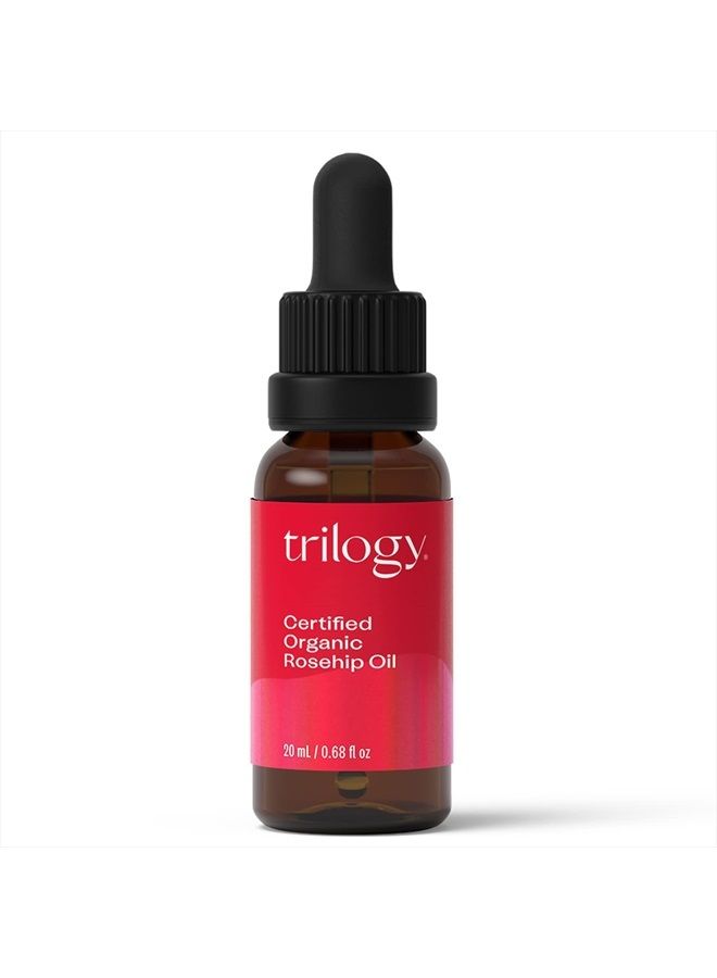 Trilogy Certified Organic Rosehip Oil - Pure Rosehip Oil Reduces the Appearance of Wrinkles, Scars, Stretchmarks and Evens Skin Tone, 0.67 oz (20ml)(Pack of 1) - Image 2