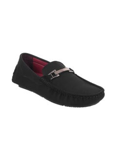 Mochi Mochi Mens Leather Black Loafers (Size (6 UK (40 EU))  - Image 2