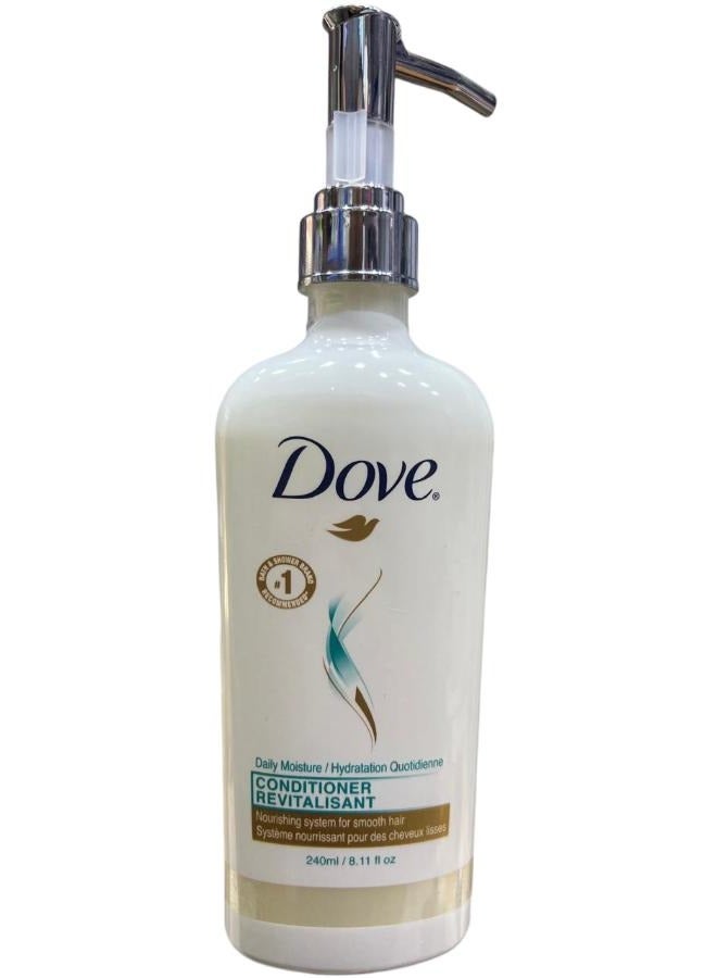 دوف بلسم مرطب يومي لتجديد وتغذية الشعر للحصول على شعر ناعم 240 مل