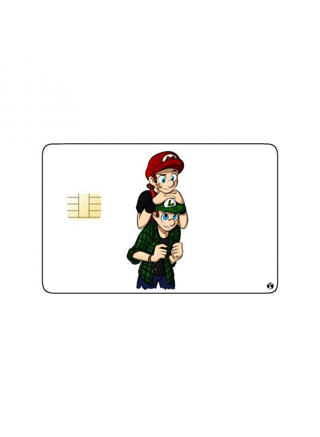 RKN PRINTED BANK CARD STICKER Super Mario Video Game - Image 1