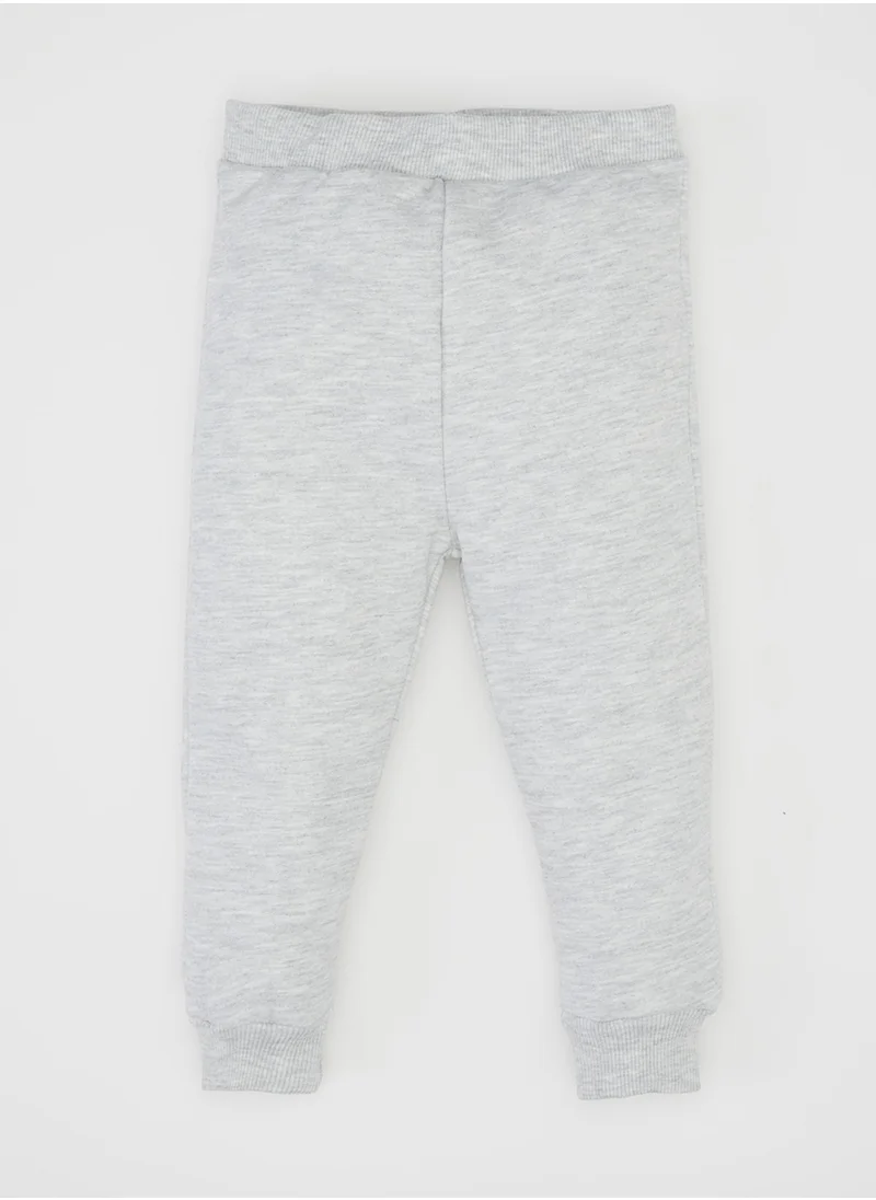 DeFacto Color Block Soft Fleece-Lined Sweatshirt And Jogger 2-Piece Set