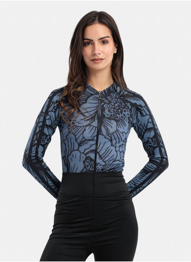 Carina Floral Rash Guard Swimsuit  - Image 1