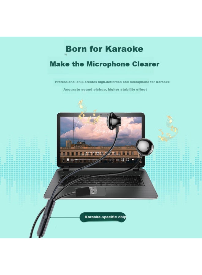 Witgoer Usb Interface Computer Headset With Microphone 2-in-1 Wired In-ear Desktop Laptop Gaming Esports Special Microphone - Image 5