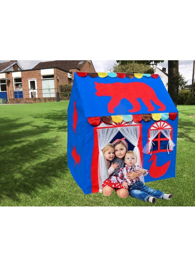 HomeCute Homecute Hut Type Kids Toys Small Size Play Tent House for Boys and Girls (Blue Animal)  - Image 2