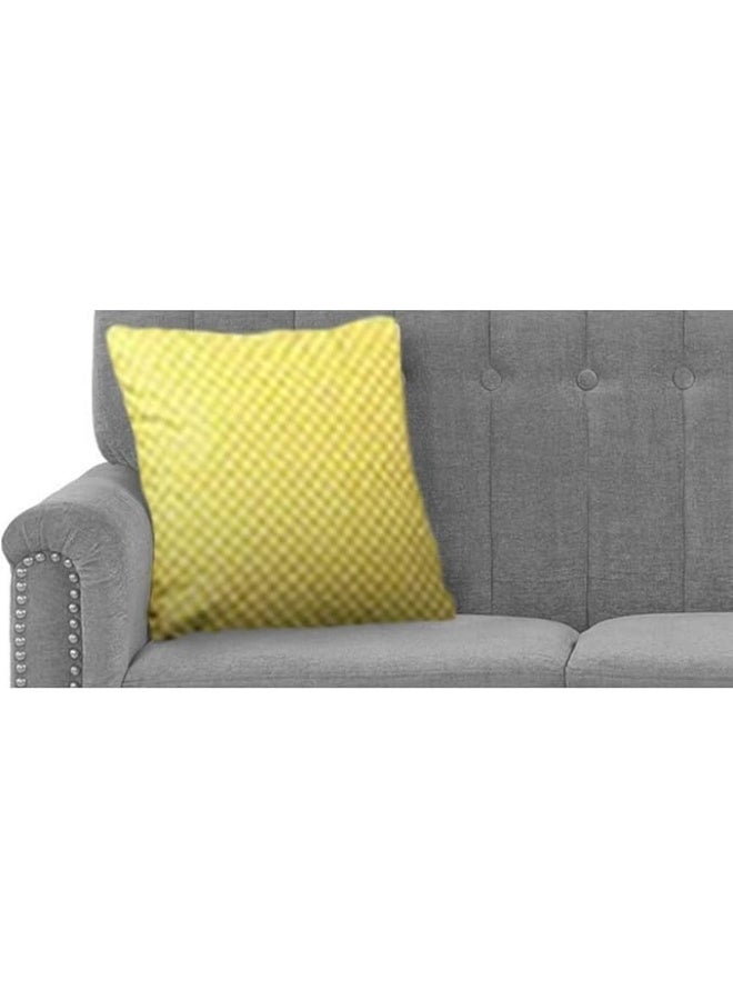 Poppins Home 3 Seater Classic Sofa Set for Living Room (Grey) - Image 4
