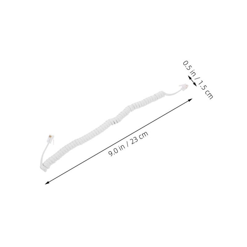 3Pcs Stretchable Coiled Phone Cord For Landline Durable Tangle Free Receiver Wire Easy Installation Multiple Device Compatibility - Image 3