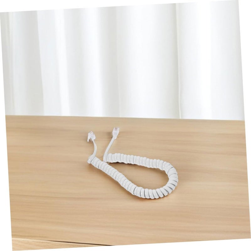 3Pcs Stretchable Coiled Phone Cord For Landline Durable Tangle Free Receiver Wire Easy Installation Multiple Device Compatibility - Image 5