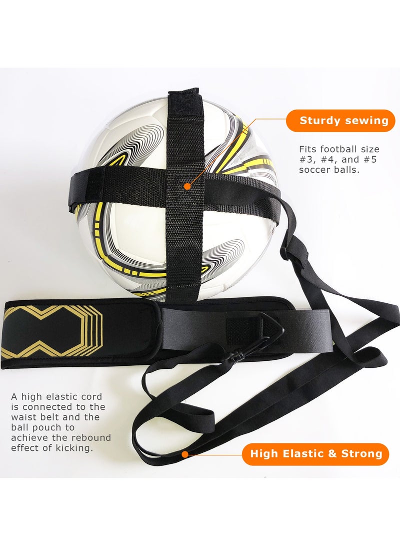 Generic Soccer/Volleyball/Rugby Trainer, Football Kick Throw  Soccer Belt Trainer Solo Practice Training Aid Control Skills Adjustable Waist Belt for Kids Adults, Beginner  Pro Gift - Image 4