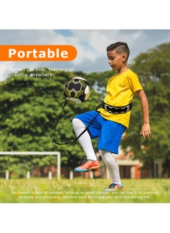 Generic Soccer/Volleyball/Rugby Trainer, Football Kick Throw  Soccer Belt Trainer Solo Practice Training Aid Control Skills Adjustable Waist Belt for Kids Adults, Beginner  Pro Gift  - Image 5