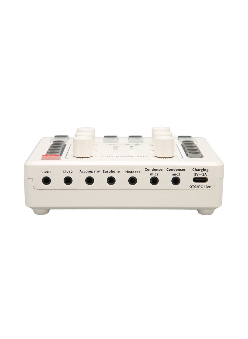 بطاقة صوت م mixer صغير للكمبيوتر والهاتف و PS4 و Xbox و Switch - محول صوت لتعديل الصوت للدي جي ، البودكاست ، الغناء الكاريوكي وتسجيل الموسيقى. مثالي للبث المباشر!