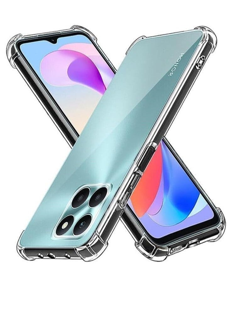 ماركة غير محددة - حافظة شفافة متوافقة مع هاتف Honor X8B، حافظة هاتف شفافة مقاومة للصدمات ومضادة للاصفرار من مادة TPU لحماية الجسم بالكامل - شفافة - Image 1