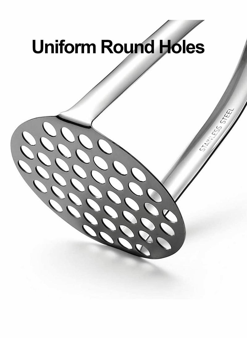 NIBEMINENT Potato Masher Stainless Steel Household Heavy Duty Vegetable - Image 2
