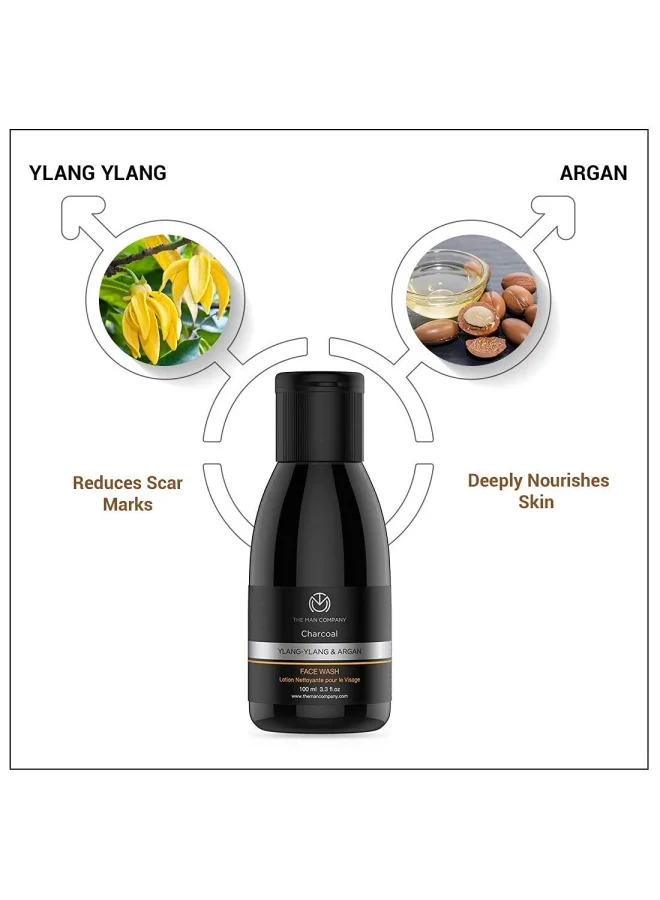 The Man Company The Man Company Charcoal Face Care Kit with Peel Off Mask, Face Wash & Face Scrub | Nourishes Skin, Tan Removal, Glowing Skin - Gift Set of 3