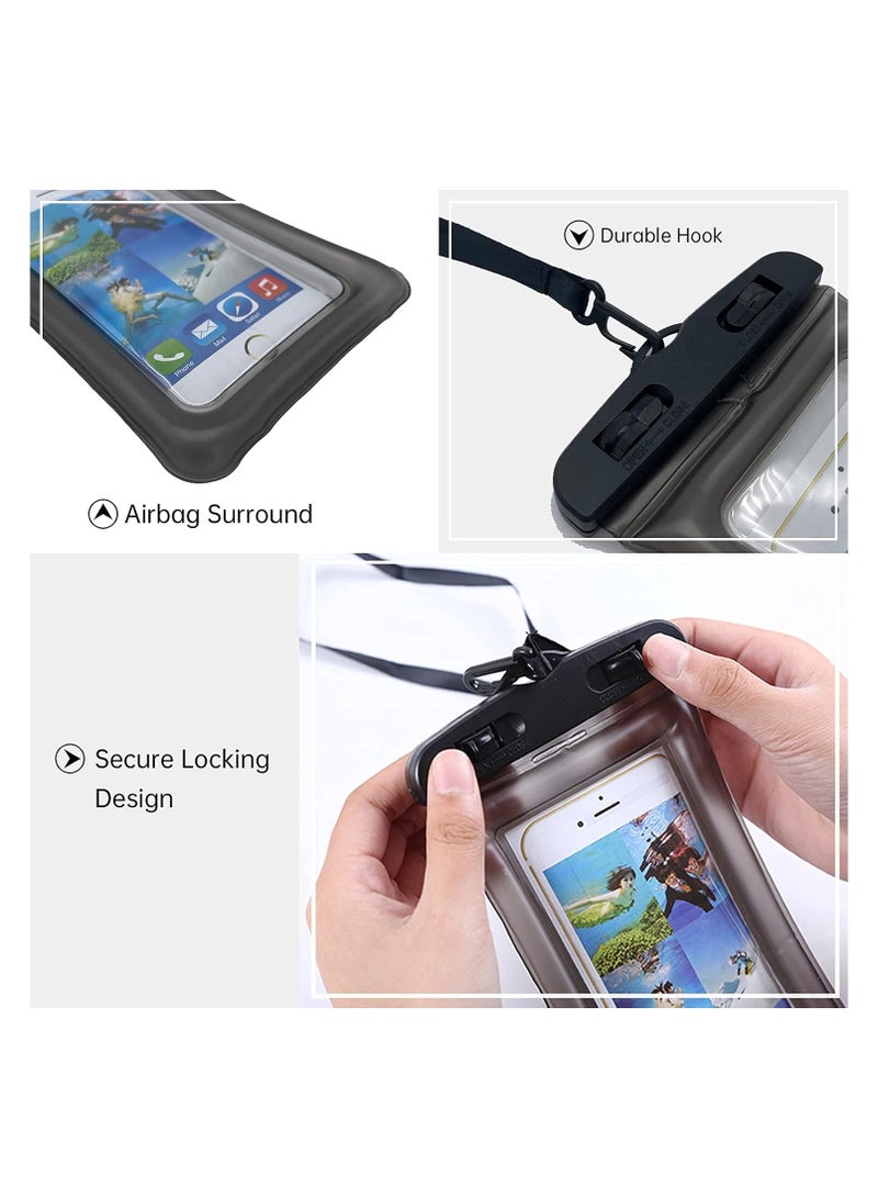 Floating Waterproof Mobile Phone Case - Black Color - Image 4