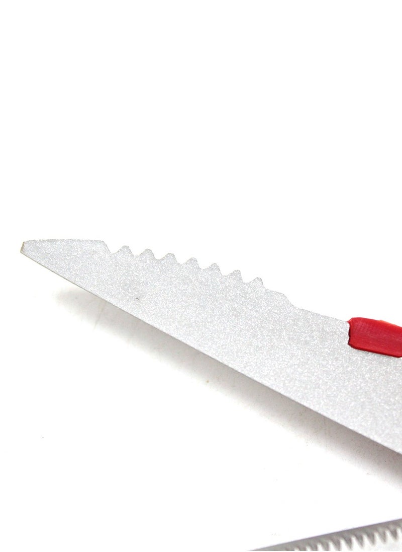 PARTNER - Multi-Purpose Kitchen Scissors with Scale Remover  Japan Made | Stainless Steel Blades | Red Handle - Image 1