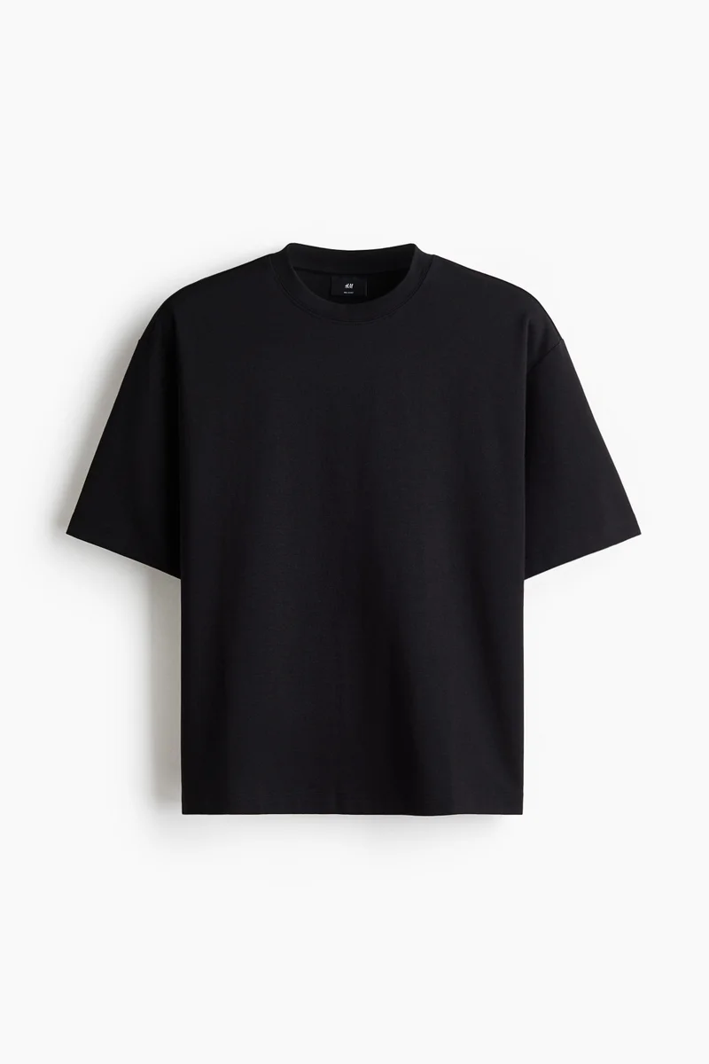 H&M  Relaxed Fit Boxy cotton T-shirt for Men | Best Price UAE
