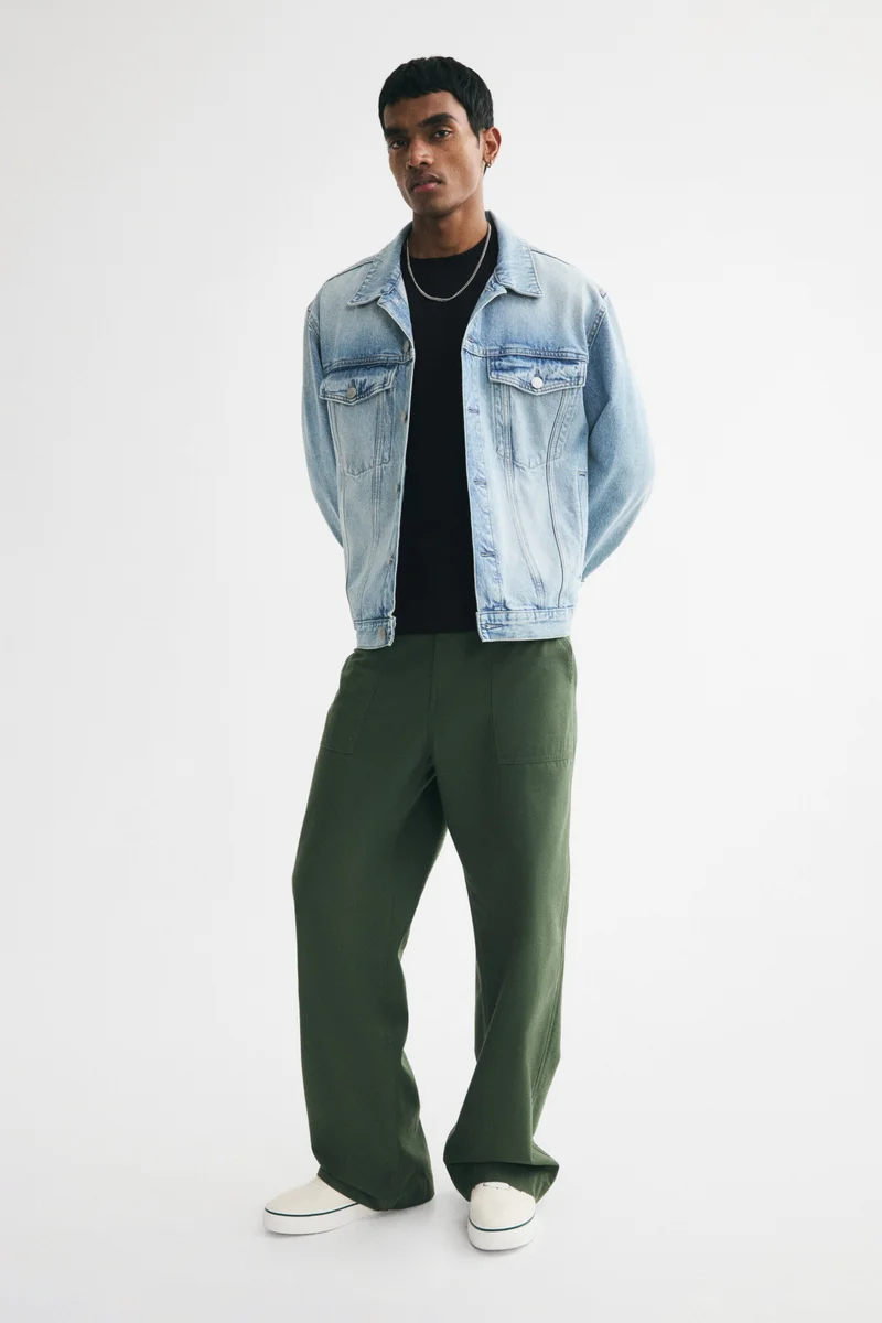 H&M  Relaxed Fit Boxy cotton T-shirt for Men | Best Price UAE