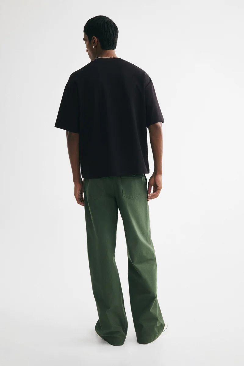 H&M  Relaxed Fit Boxy cotton T-shirt for Men | Best Price UAE