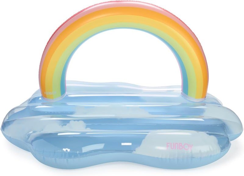 FUNBOY Giant Rainbow Cloud Pool Float 6 FT Long with Large Arching Rainbow and Floating Cloud Effect Perfect for a Summer Pool Party Large - Image 2