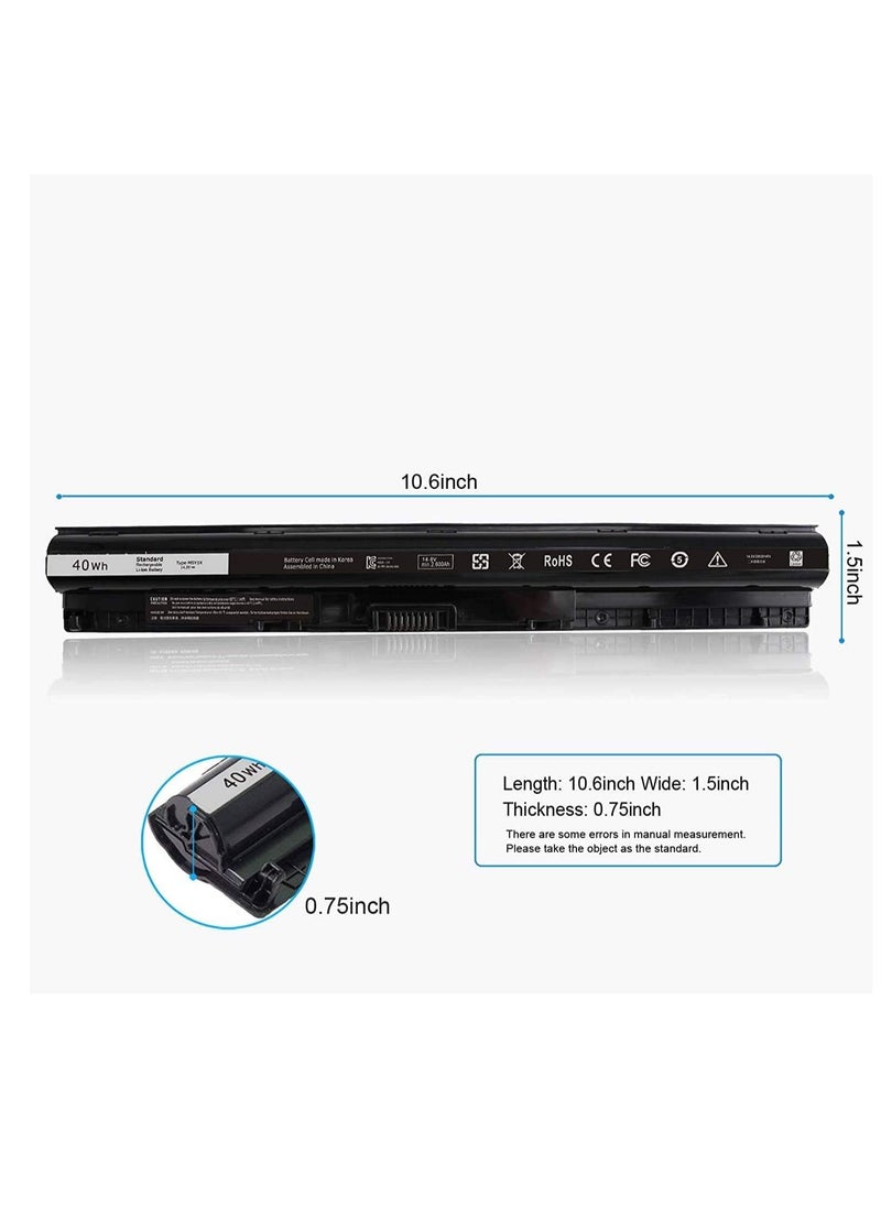 Ntech NTECH 14.8V 40Wh M5Y1K Laptop Battery for Dell Inspiron 15 5000 3000 Series 5559 5566 5558 5555 17 5758 5759 5755 5551 3551 3552 3558 14 3451 3452 5458 P51F P47F P63F P64G GXVJ3 453-BBBP HD4J0 WKRJ2  - Image 2