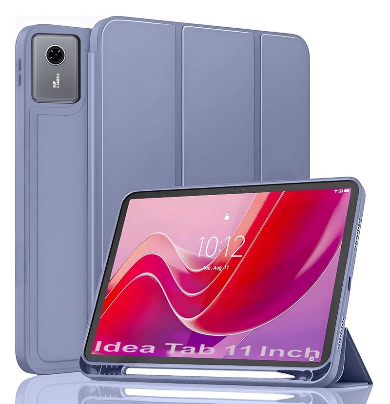 ProElite غطاء لجهاز Lenovo Idea Tab 11 بوصة 2025، غطاء مرن ناعم قابل للطي لجهاز Lenovo Idea Tab 11 بوصة 2025 مع حامل قلم [سلسلة Recoil] - لافندر - Image 1