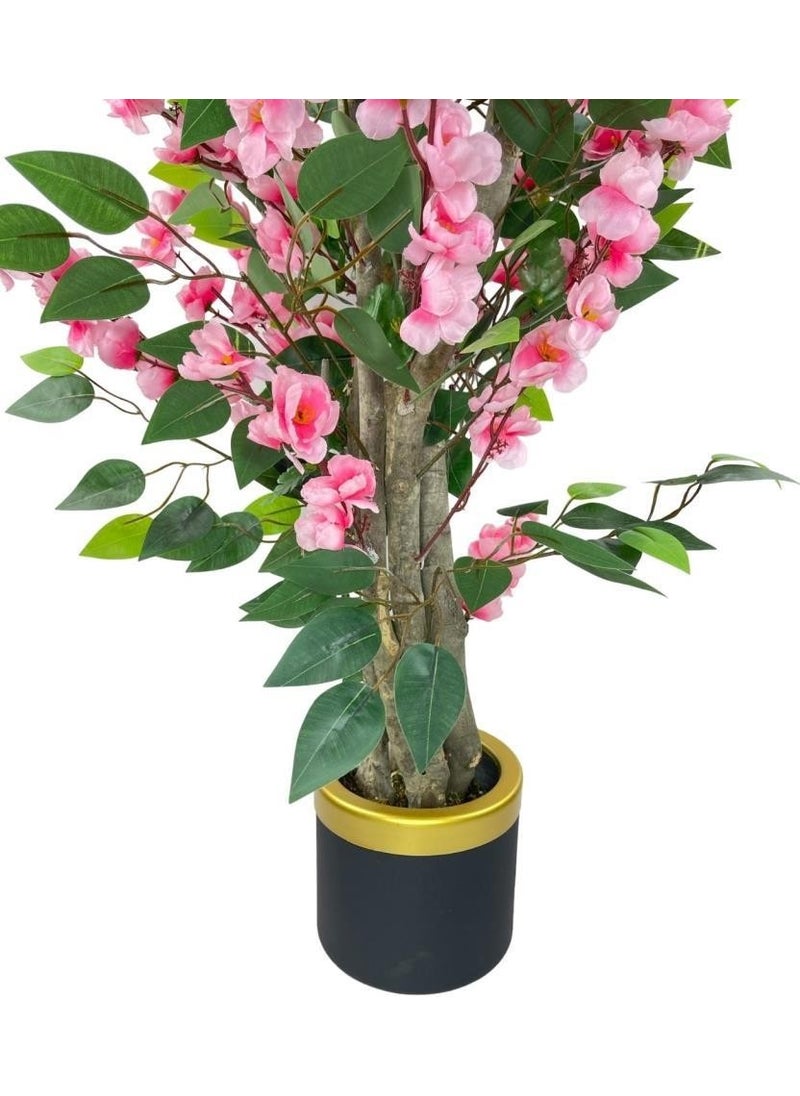 Artificial Tree Pink Spicy Apple Blossom TREE100CM With Green Leaves - pzsku/ZDA6AA31F027C5B931CE0Z/45/_/1730744970/5795db17-c07f-4baa-86ba-943e8d3cf675