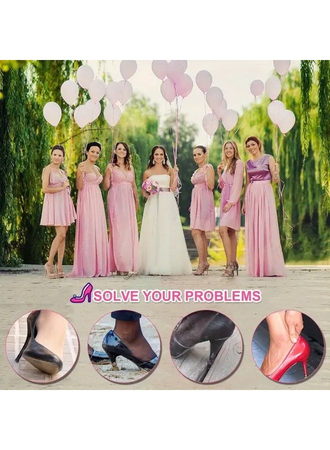21 Pairs Heel Stoppers For Grass And Uneven Floors High Heel Protectors S M L Sizes - Image 3