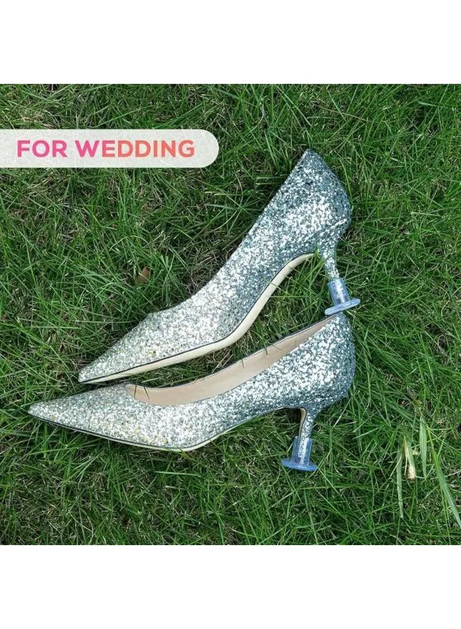 21 Pairs Heel Stoppers For Grass And Uneven Floors High Heel Protectors S M L Sizes - Image 4