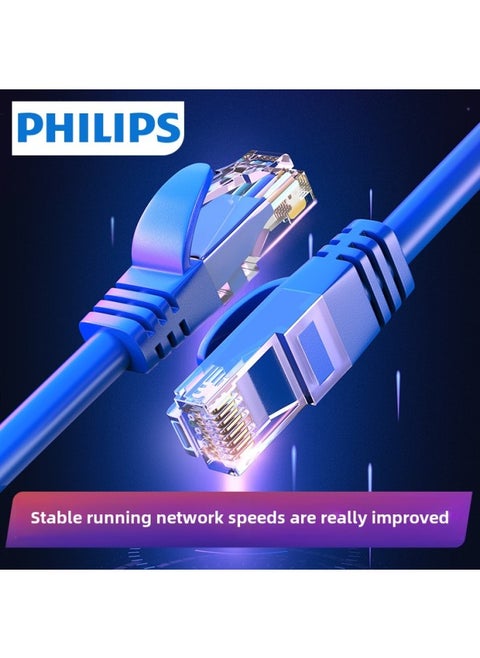 Philips SWA1946 Class 6 Gigabit Network Jumper CAT6 Twisted Pair Finished Computer Cable 1-15 M-Color:SWA1946/93/6 Gigabit Series-Line Length:1.5 M