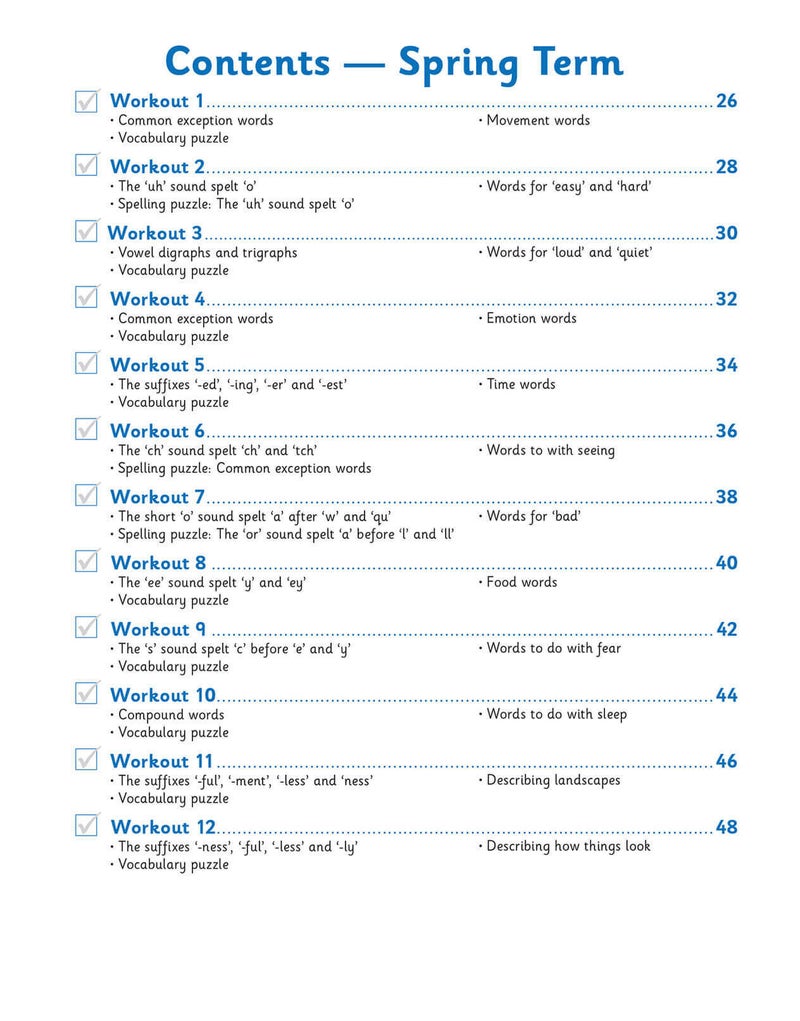 Ks1 English 10Minute Weekly Workouts Spelling And Vocabulary Year 2 - Image 2