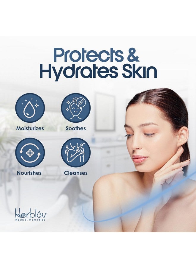 هيربلوڤ صابون الإكزيما للوجه والجسم - علاج طبيعي بالكامل لالتهاب الجلد والصدفية، لتخفيف حكة البشرة الحساسة الجافة - لطيف على البشرة، مزيل للسموم، معالج، مضاد للحكة، غسول الشوفان وحليب الماعز للأطفال والكبار - Image 3