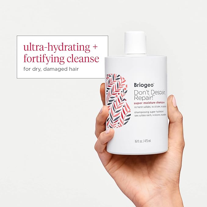 Briogeo Dont Despair Repair Super Moisturizing Shampoo for Dry Damaged Hair Featuring Argan Oil Hair Moisturizer Hair Treatment Sulfate Free Shampoo 473ml - Image 4
