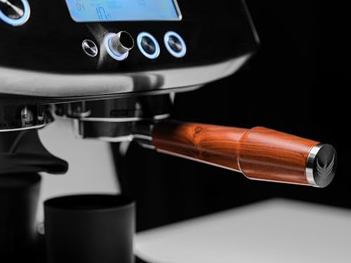 KNODOS 54mm Bottomless Portafilter Breville Compatible Rosewood Handle & Naked 18-21 Gram Filter Basket Included Fits Barista Express, Pro, Touch, Bambino Plus, Infuser, Duo Temp Pro Impress - Image 5