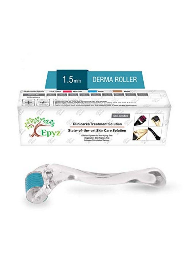 Epyz Transparant Derma Roller With 540 Titanium Alloy Needles (1.5 Blue) - Image 2