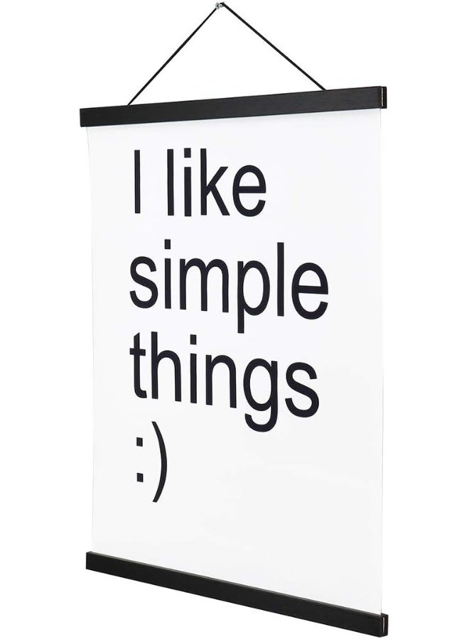 Artmag Artmag Magnetic Poster Hanger Frame Light Wood Wooden Magnet Canvas Artwork Print Poster Hangers for 14x17 14x20 14x22 Frames Hanging Kit Black 14  - Image 5