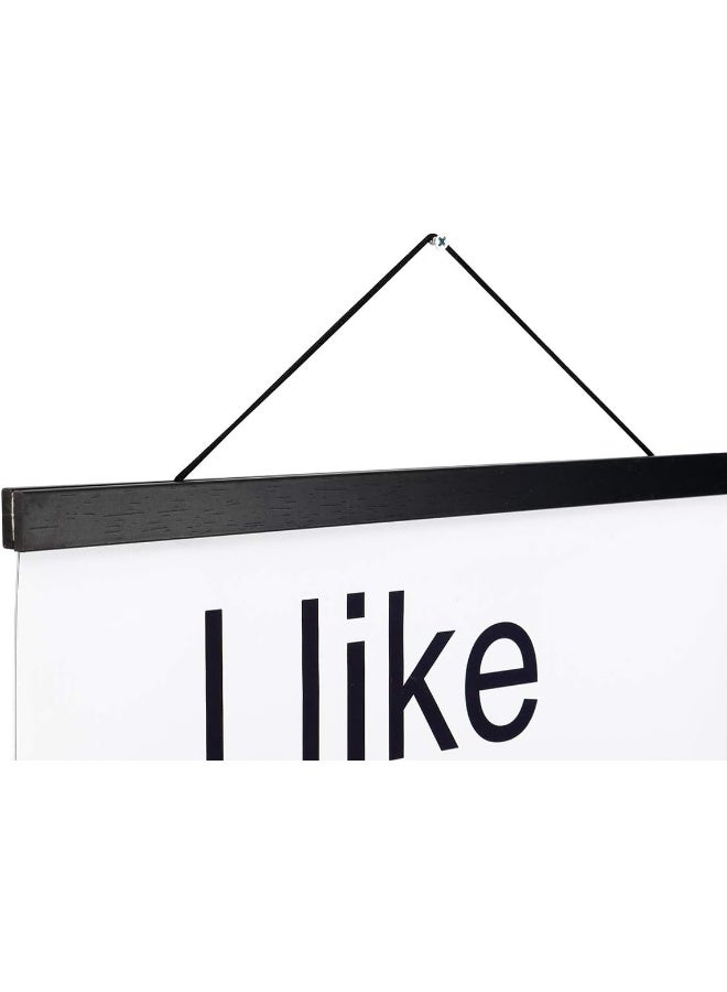 Artmag Artmag Magnetic Poster Hanger Frame Light Wood Wooden Magnet Canvas Artwork Print Poster Hangers for 14x17 14x20 14x22 Frames Hanging Kit Black 14  - Image 2