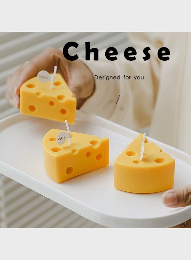 فيانسر شموع مصنوعة يدويًا على شكل جبن معطّرة للمنزل تدوم 10 ساعات عطر علاج عطري هدية شمع صويا طبيعي لتخفيف التوتر فاخرة للزفاف للحمام عيد ميلاد يوغا ذكرى سنوية - Image 5