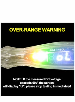Y&D Premium LED Bulb Automotive Circuit Tester, 4-60V Test Light with 102 Inch PU Extended Spring Wire, Sharp Hard Steel Probe Vehicle Circuits Low DC Voltage Tester  - Image 4