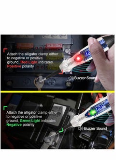 Y&D Premium LED Bulb Automotive Circuit Tester, 4-60V Test Light with 102 Inch PU Extended Spring Wire, Sharp Hard Steel Probe Vehicle Circuits Low DC Voltage Tester  - Image 2