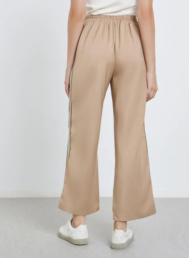 Styli Styli Mid Rise Straight Fit Ankle Length Pants