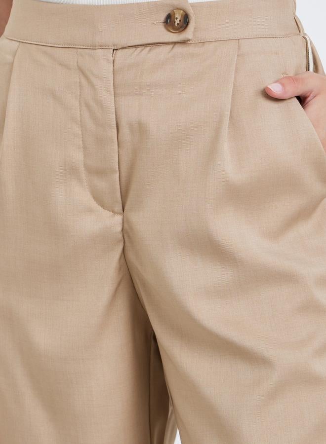 Styli Mid Rise Straight Fit Ankle Length Pants - Image 3