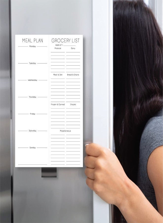 Evercio Meal Plan & Grocery List Magnetic Notepad for Refrigerator | For Shopping Lists Planner Organizer Memo Note Pad for Fridge | Kitchen Gift for Mother, Girlfriend | 7x10 Inches, 52 Sheets - Image 5