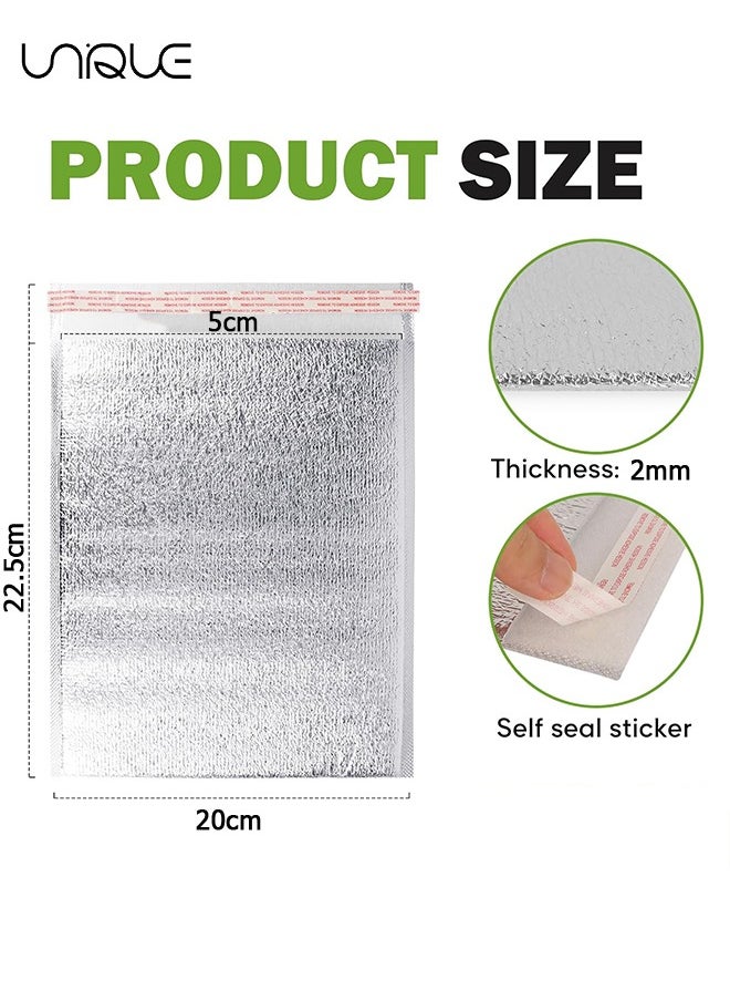 Reusable Insulation Bags Thermal Box Liners Metalized Box Liners Lunch Food Box Shopping Bag Shipping Bags Insulation Lining Waterproof Insulation Package (20 Pack,20*25cm)