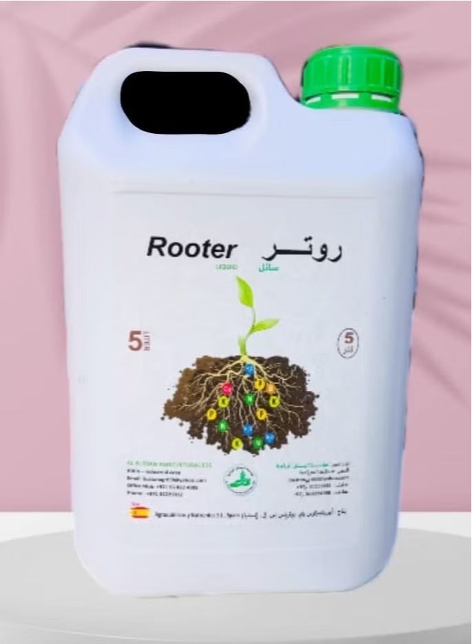 Rooter Organic Liquid Root Booster Fertilizer 5Ltr For Indoor/Outdoor Made In Spain "Garden Care"