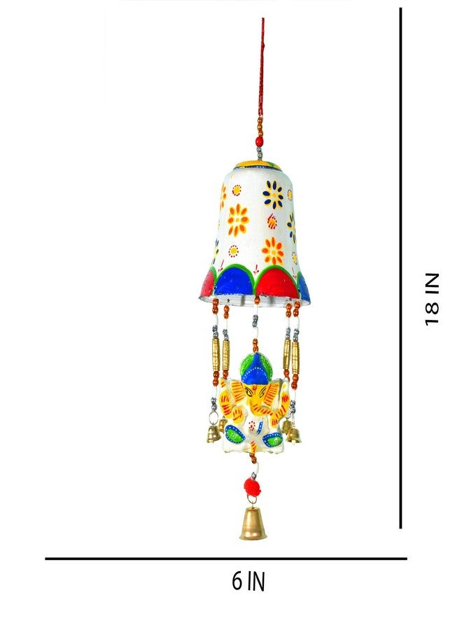 Dreamkraft Handmade Big Bell Ganesh Door Hangings for Wall Home Decoration(Multicolor) - Image 5